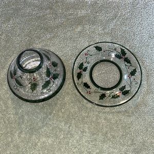 Candle shade and plate